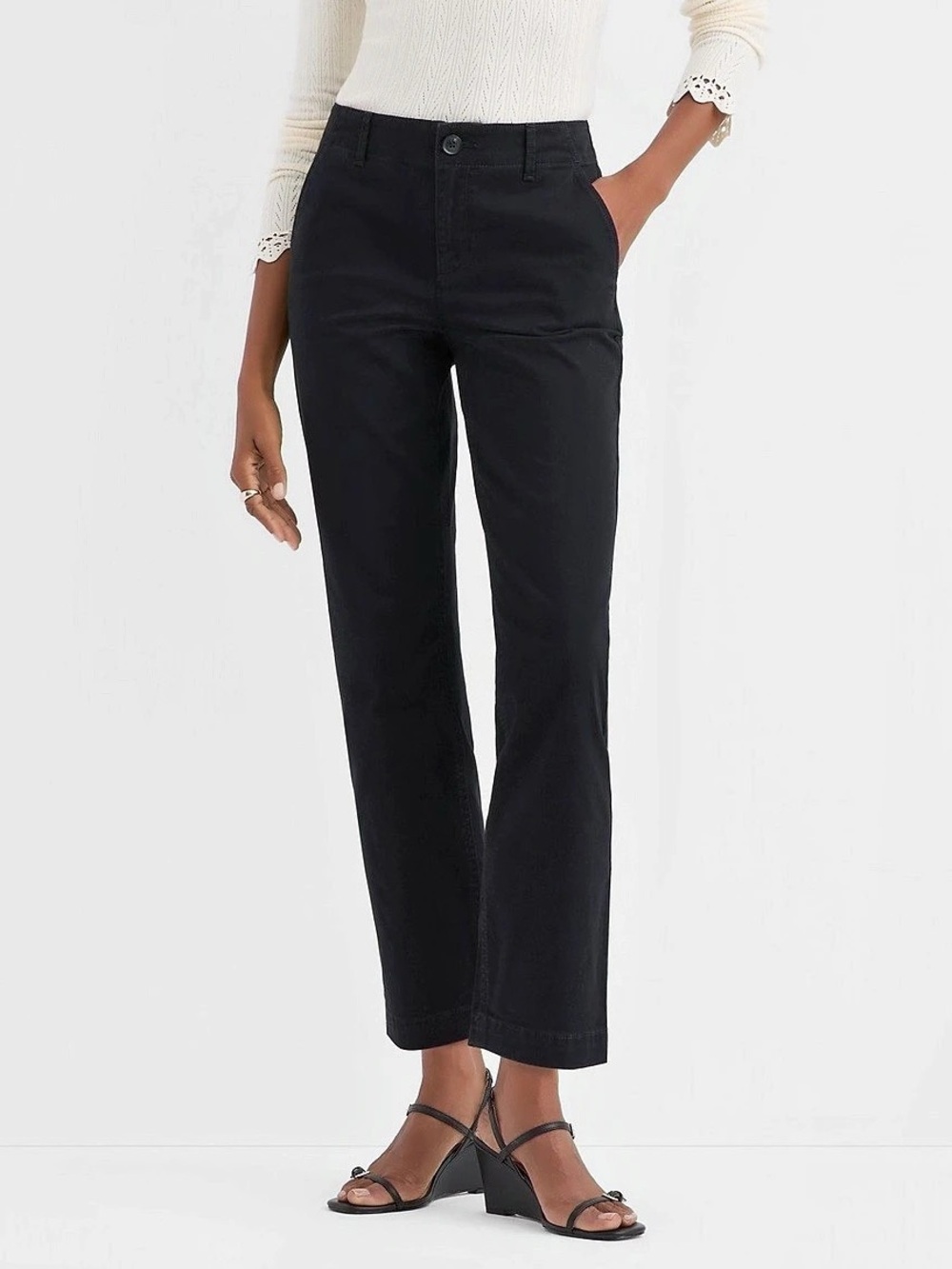 NWT Loft The Monroe Slim Pant~Black